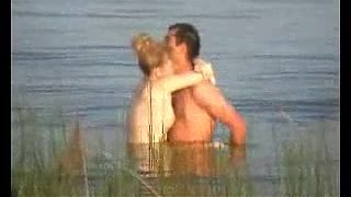 Voyeur spy cam caught couple in the lake - ANALDIN